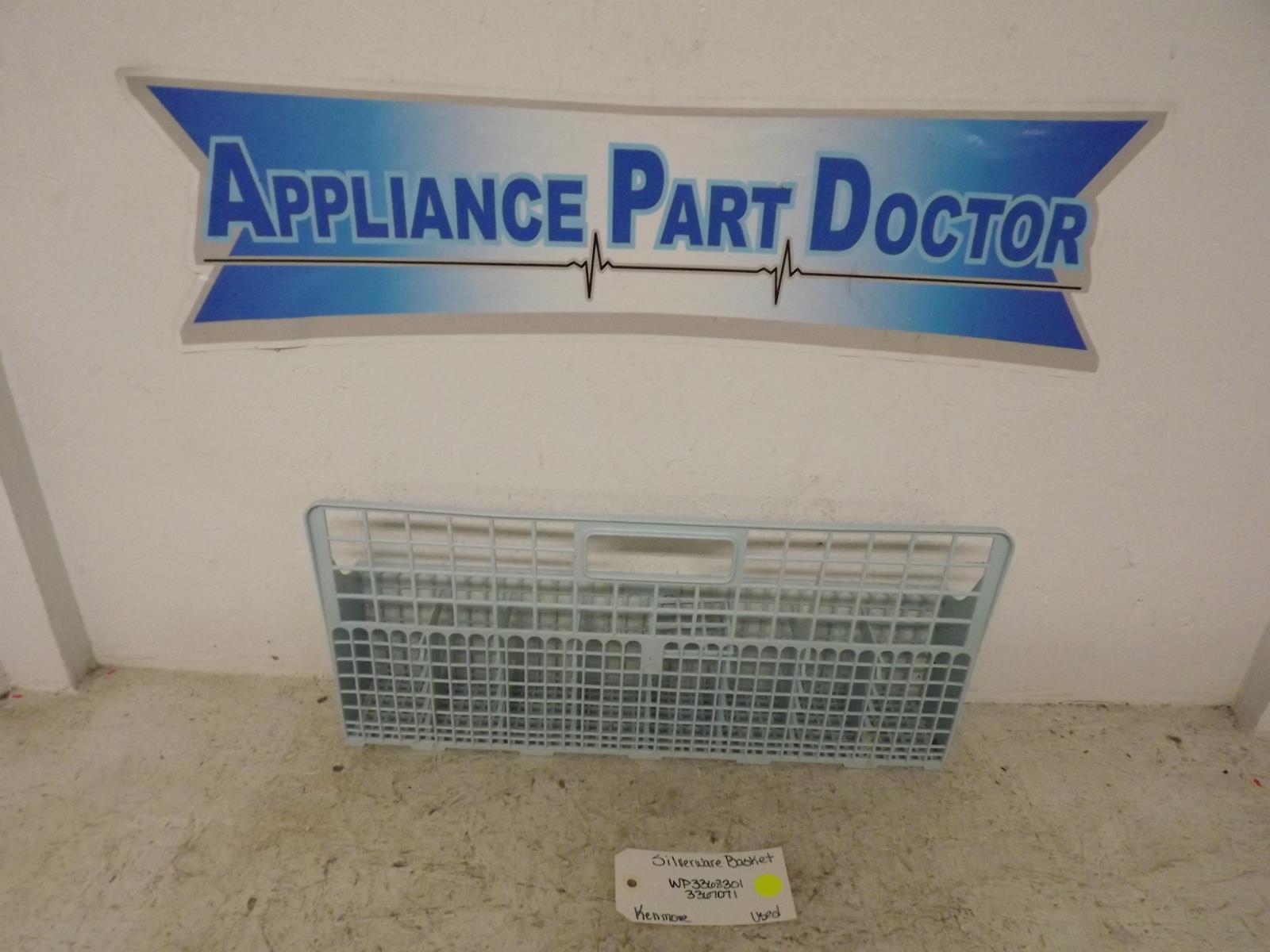 Kenmore Dishwasher WP3368301 3367071 Silverware Basket Used Kenmore Dishwasher WP3368301 3367071 Silverware Basket Used